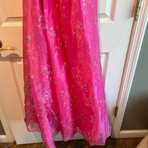 Blondie Nites Barbie pink Halter corset low back evening gown prom dress - BNWT